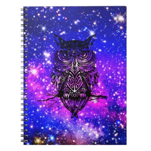 Celtic owl universum notitieboek (Voorkant)