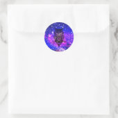 Celtic owl universum ronde sticker (Tas)