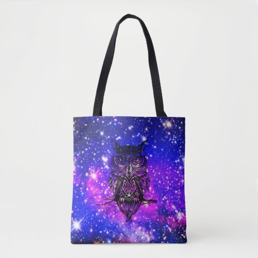 Celtic owl universum tote bag (Voorkant)