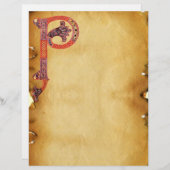 CELTIC P MONOGRAM PARCHMENT (Voorkant / Achterkant)