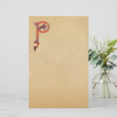 CELTIC P MONOGRAM PARCHMENT BRIEFPAPIER (Staand voorkant)