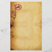 CELTIC P MONOGRAM PARCHMENT BRIEFPAPIER (Voorkant)