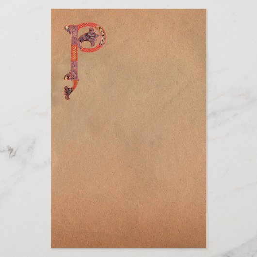 CELTIC P MONOGRAM PARCHMENT BRIEFPAPIER (Voorkant)
