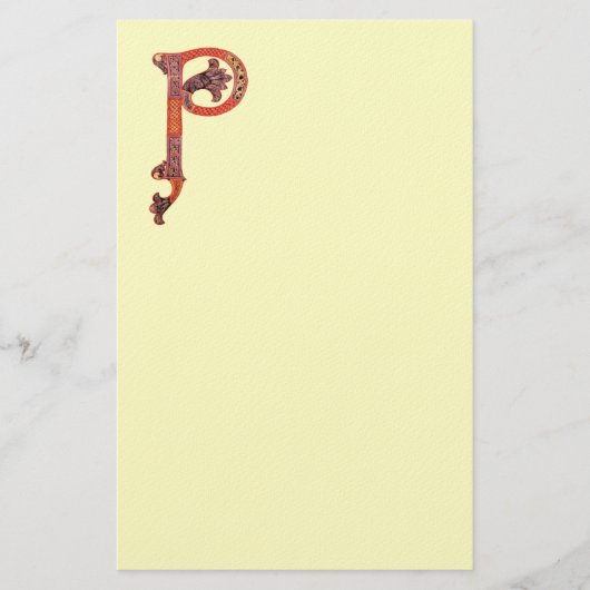 CELTIC P MONOGRAM-smeltpapier Briefpapier (Voorkant)