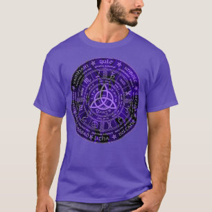 Celtic pagan Year Wheel Calendar T-shirt