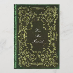 Celtic Pattern Wedding Invitations Kaart