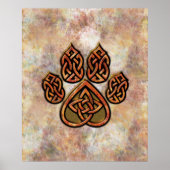 Celtic Pawprint Poster (Voorkant)