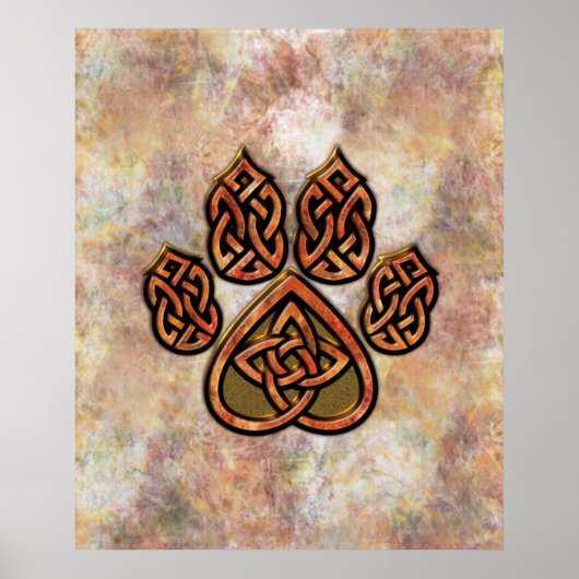 Celtic Pawprint Poster (Voorkant)