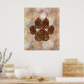 Celtic Pawprint Poster (Keuken)
