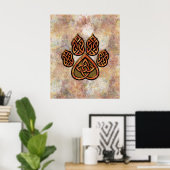 Celtic Pawprint Poster (Thuiskantoor)