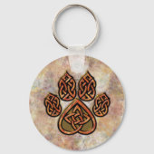 Celtic Pawprint Sleutelhanger (Voorkant)