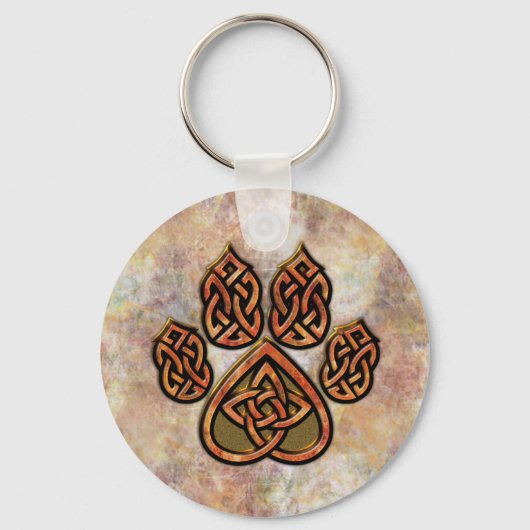 Celtic Pawprint Sleutelhanger (Voorkant)