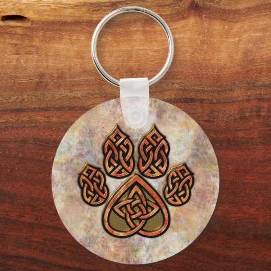 Celtic Pawprint Sleutelhanger (Voorkant)