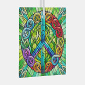 Celtic Peace Symbol Suncatcher Glass Ornament (Voorkant Rechts)