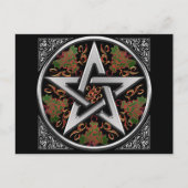 Celtic Pentagram Briefkaart (Voorkant)