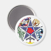 Celtic Pentagram Magneet (Voorkant / Achterkant)