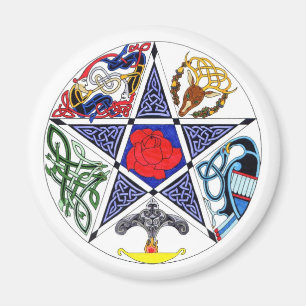Celtic Pentagram Magneet