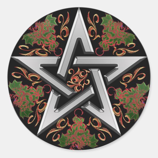 Celtic Pentagram Sticker (Voorkant)