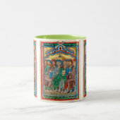 Celtic Pentecost Icon Tweekleurige Koffiemok (Center)