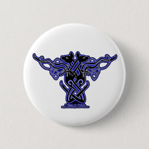 Celtic Pins en Buttonnen Hound Design Ronde Button 5,7 Cm