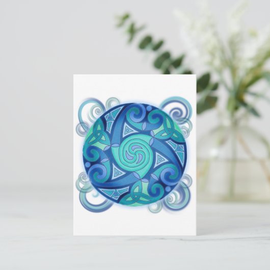 Celtic Planet Briefkaart (Staand voorkant)