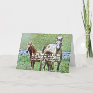 CELTIC PONIES-Wenskaart Bedankkaart