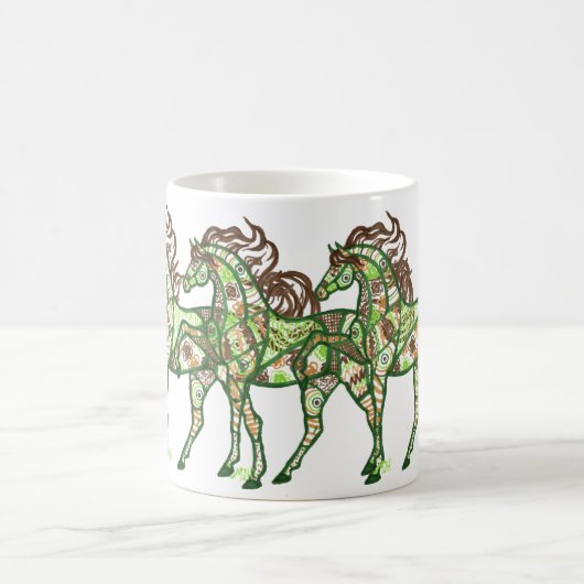 Celtic Prancing Horse Coffee Mok (Center)