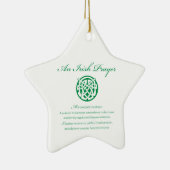 Celtic Prayer St. Patrick's Day Keramisch Ornament (Rechts)