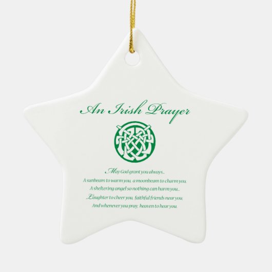 Celtic Prayer St. Patrick's Day Keramisch Ornament (Voorkant)