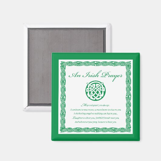 Celtic Prayer St. Patrick's Day Magneet (Voorkant / Achterkant)