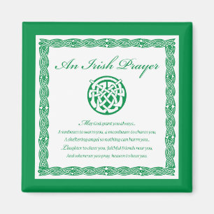 Celtic Prayer St. Patrick's Day Magneet