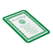 Celtic Prayer St. Patrick's Day Magneet (Rechterzijde)