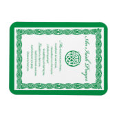 Celtic Prayer St. Patrick's Day Magneet (Horizontaal)