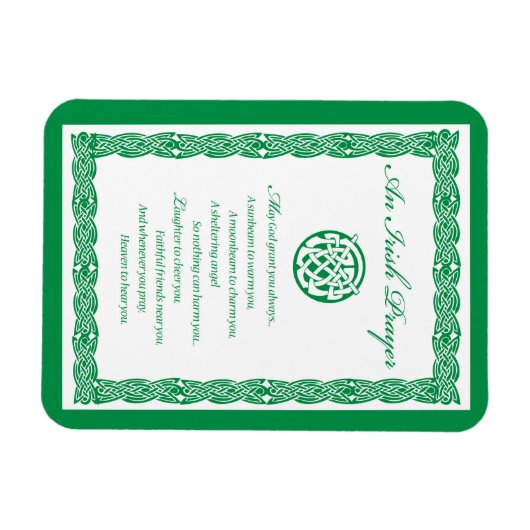 Celtic Prayer St. Patrick's Day Magneet (Horizontaal)