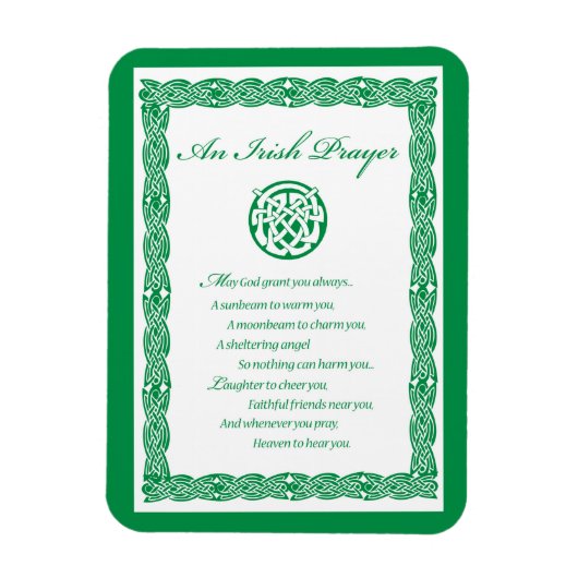 Celtic Prayer St. Patrick's Day Magneet (Verticaal)