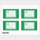 Celtic Prayer St. Patrick's Day Rechthoekige Sticker (Vel)