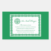 Celtic Prayer St. Patrick's Day Rechthoekige Sticker (Voorkant)