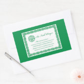 Celtic Prayer St. Patrick's Day Rechthoekige Sticker (Envelop)