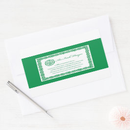 Celtic Prayer St. Patrick's Day Rechthoekige Sticker