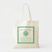 Celtic Prayer St. Patrick's Day Tote Bag (Voorkant)
