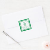 Celtic Prayer St. Patrick's Day Vierkante Sticker (Envelop)