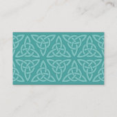 Celtic Profile Card - Cool Minty Green en Black Visitekaartje (Achterkant)