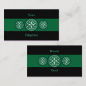 Celtic Profile Card - Green en Black 4 Visitekaartje (Voorkant / Achterkant)