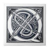 Celtic Q-monogram Tegeltje (Voorkant)