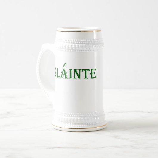 Celtic Quest "Slainte" Beer Stein Bierpul (Voorkant links)