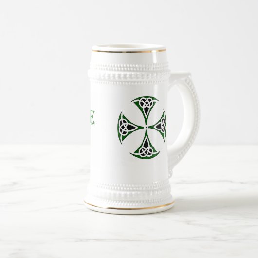 Celtic Quest "Slainte" Beer Stein Bierpul (Voorkant rechts)