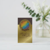 Celtic Rainbow Hand Knot Custom Profile Card Visitekaartje (Staand voorkant)
