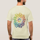 Celtic Rainbow Knotwork Rings T-shirt (Achterkant)
