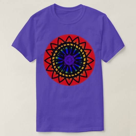 Celtic Rainbow Mandala T-shirt (Design voorkant)