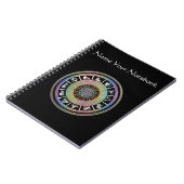 Celtic Rainbow Zodiac Mandala-laptop Notitieboek (Linkerzijde)
